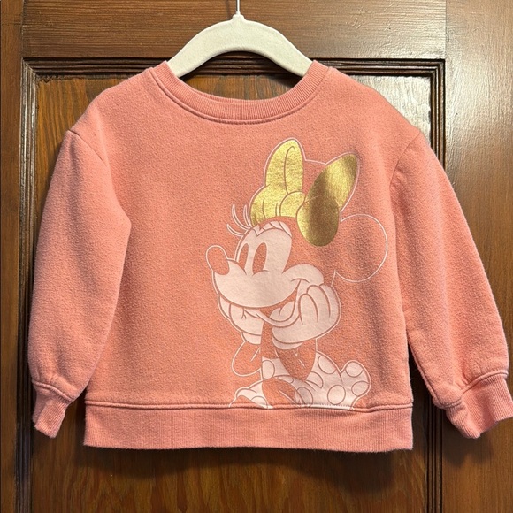 Disney Pink Minnie Mouse Sweatshirt - Picture 1 of 11